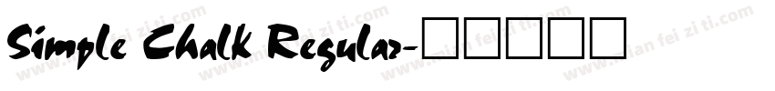 Simple Chalk Regular字体转换